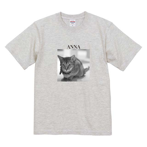 アンナ モノクロ写真コットンTシャツ