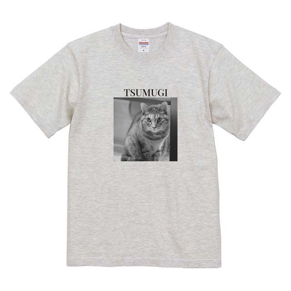 つむぎ モノクロ写真コットンTシャツ