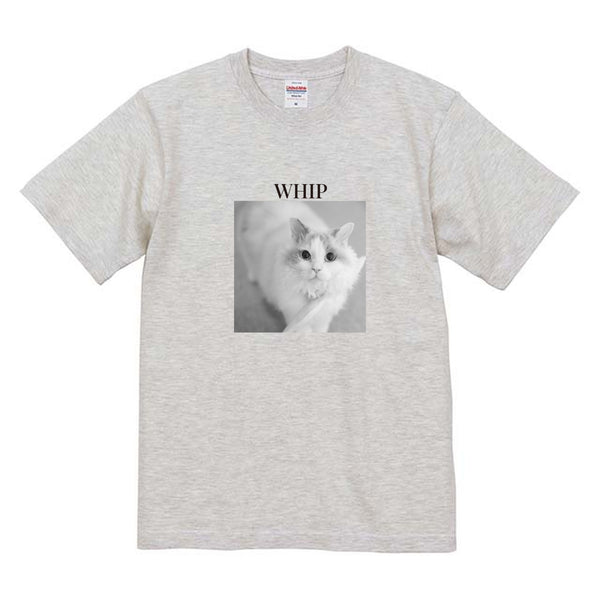 ホイップ モノクロ写真コットンTシャツ