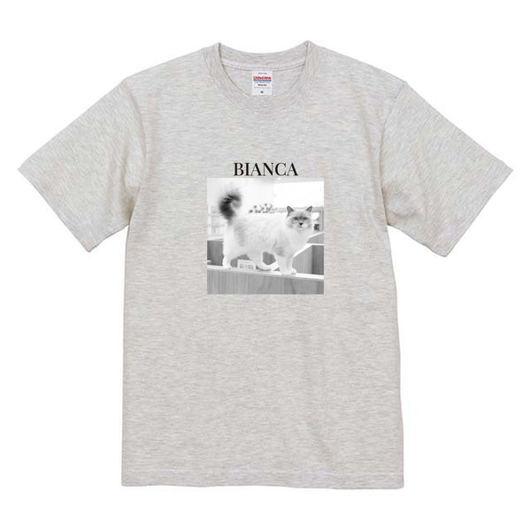 ビアンカ モノクロ写真コットンTシャツ