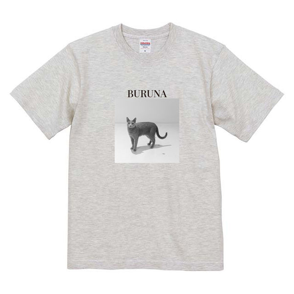 ブルーナ モノクロ写真コットンTシャツ