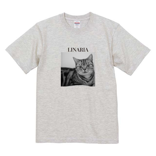 リナリア モノクロ写真コットンTシャツ