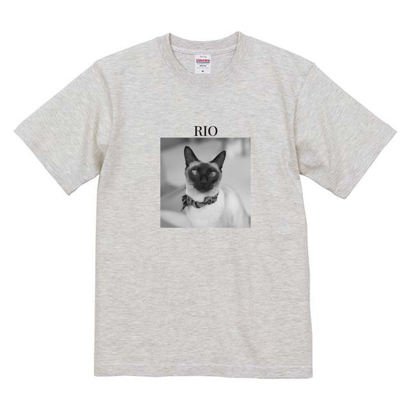 リオ モノクロ写真コットンTシャツ