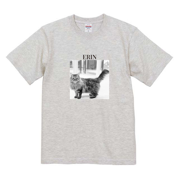 エリン モノクロ写真コットンTシャツ