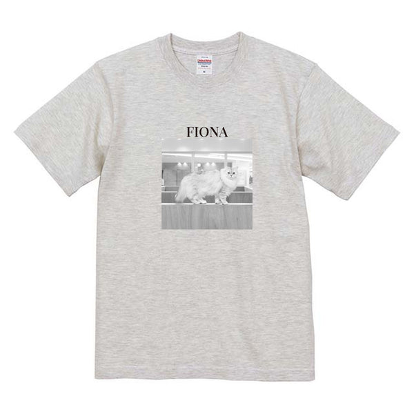 フィオナ モノクロ写真コットンTシャツ