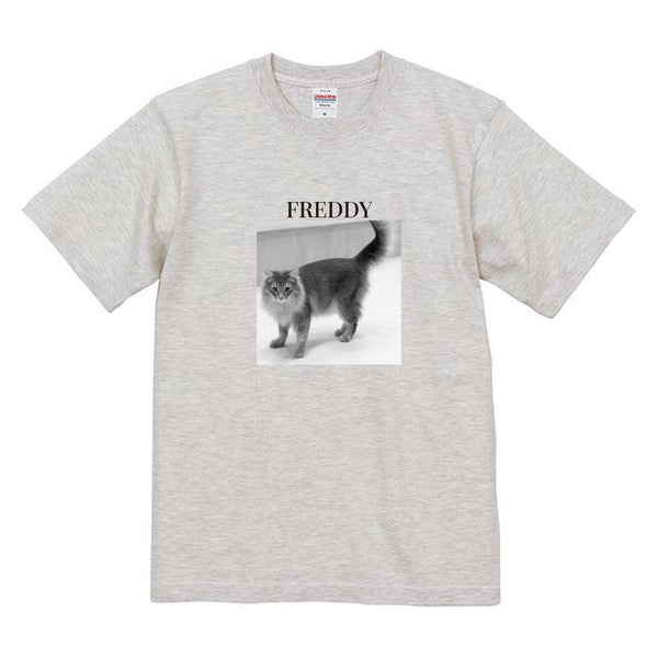 フレディ モノクロ写真コットンTシャツ