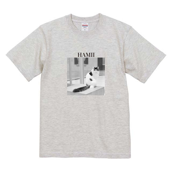 ハーミィ モノクロ写真コットンTシャツ