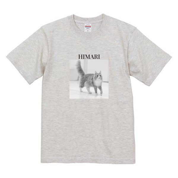 陽葵 モノクロ写真コットンTシャツ