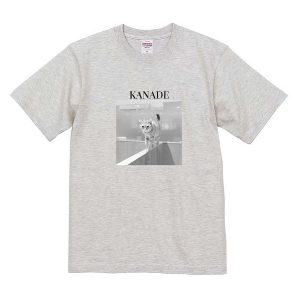 かなで モノクロ写真コットンTシャツ