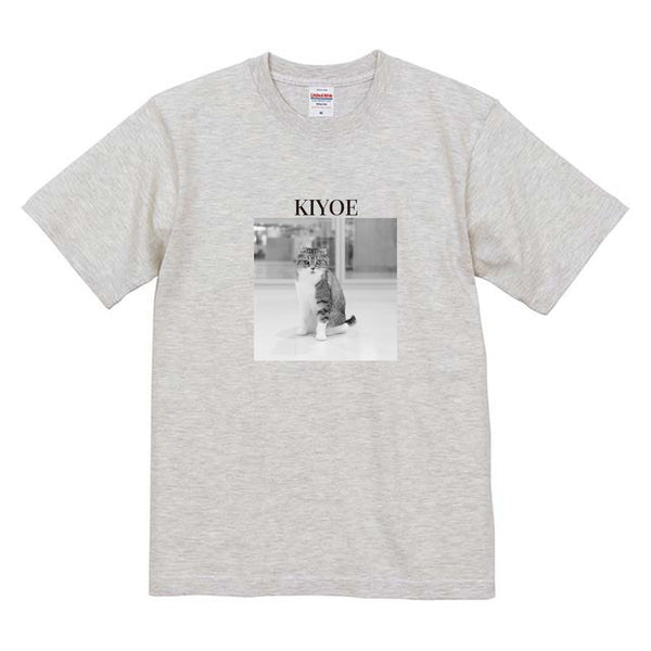 きよ江 モノクロ写真コットンTシャツ
