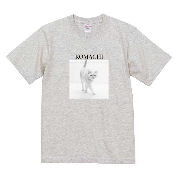 こまち モノクロ写真コットンTシャツ