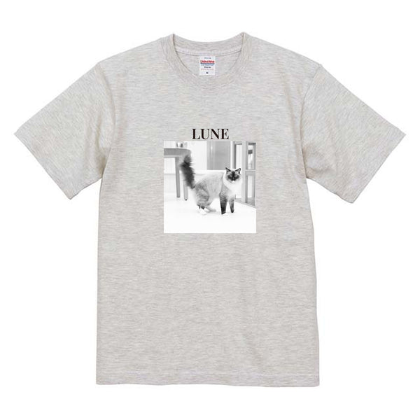 ルネ モノクロ写真コットンTシャツ