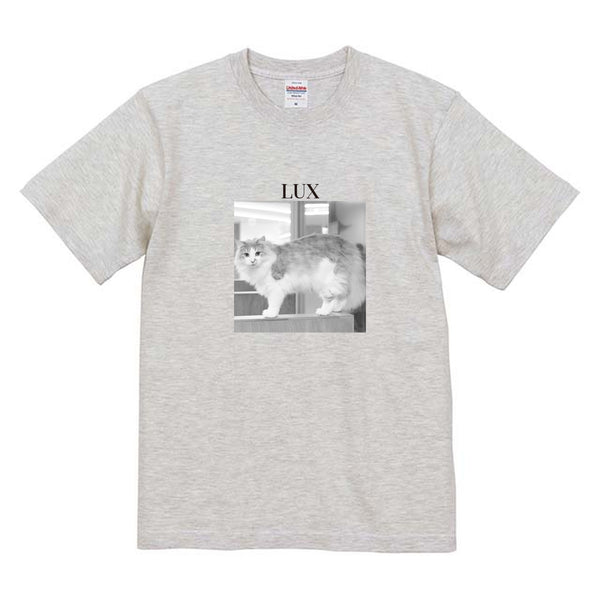 ルクス モノクロ写真コットンTシャツ