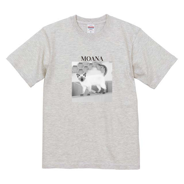 モアナ モノクロ写真コットンTシャツ