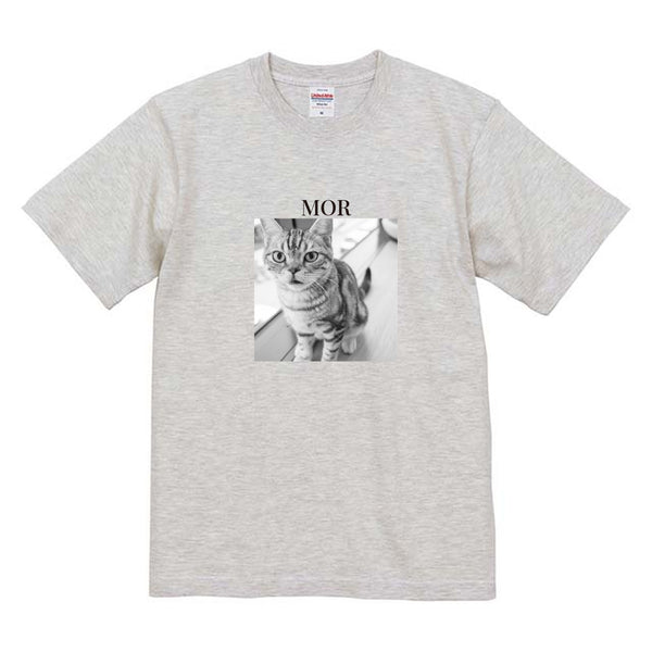 モル モノクロ写真コットンTシャツ