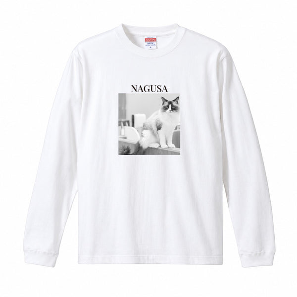 ナグサ コットンロングTシャツ