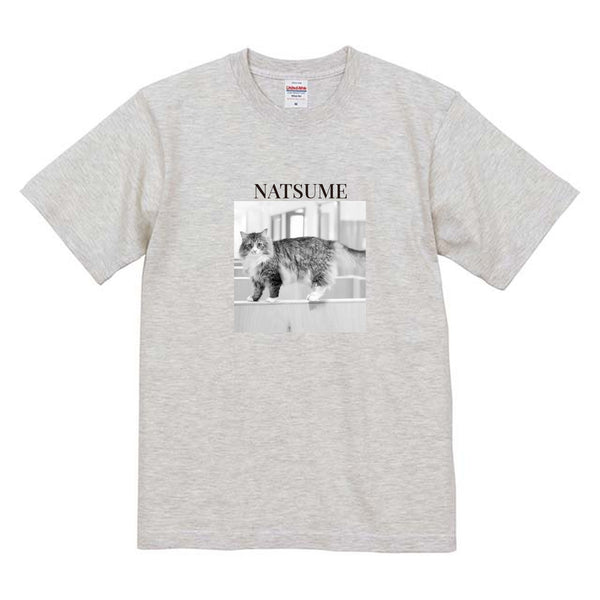 なつめ モノクロ写真コットンTシャツ