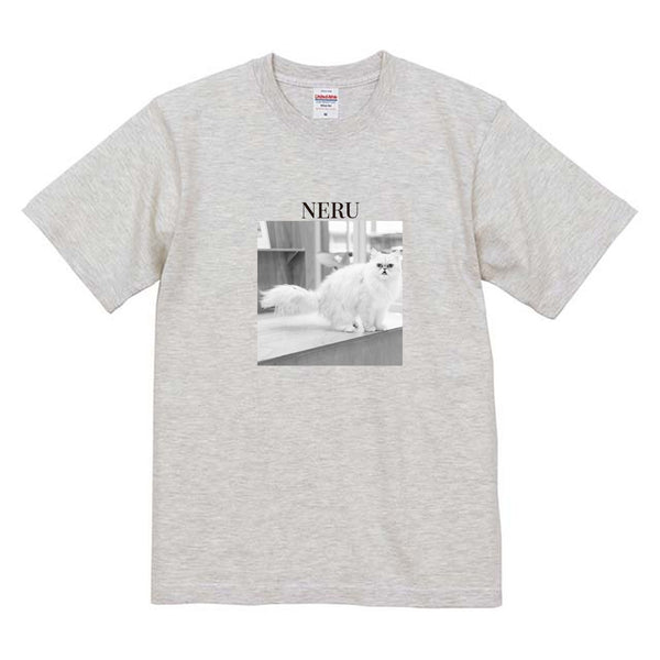 ネル モノクロ写真コットンTシャツ
