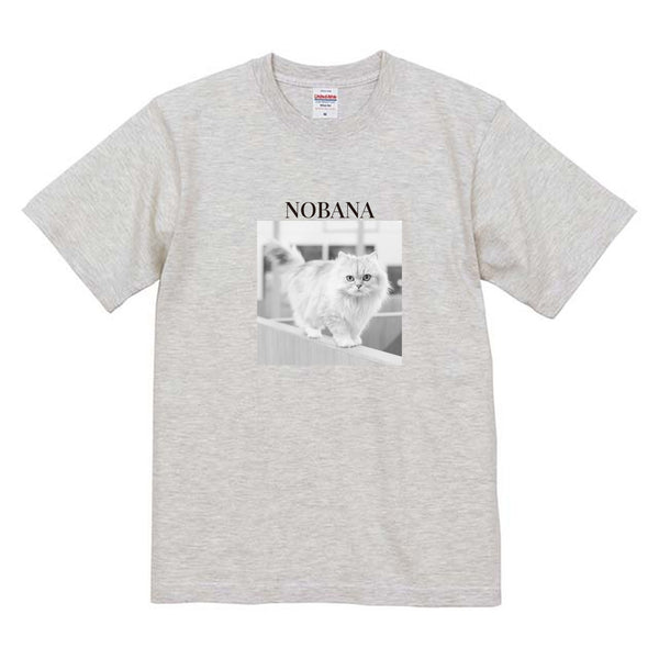 のばな モノクロ写真コットンTシャツ