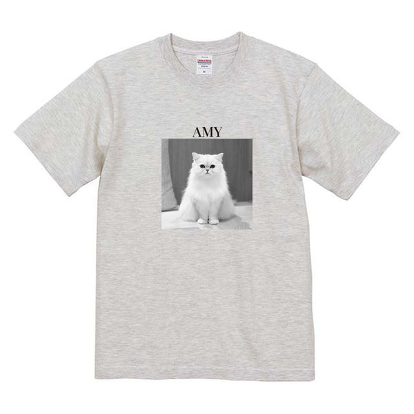 エイミー モノクロ写真コットンTシャツ