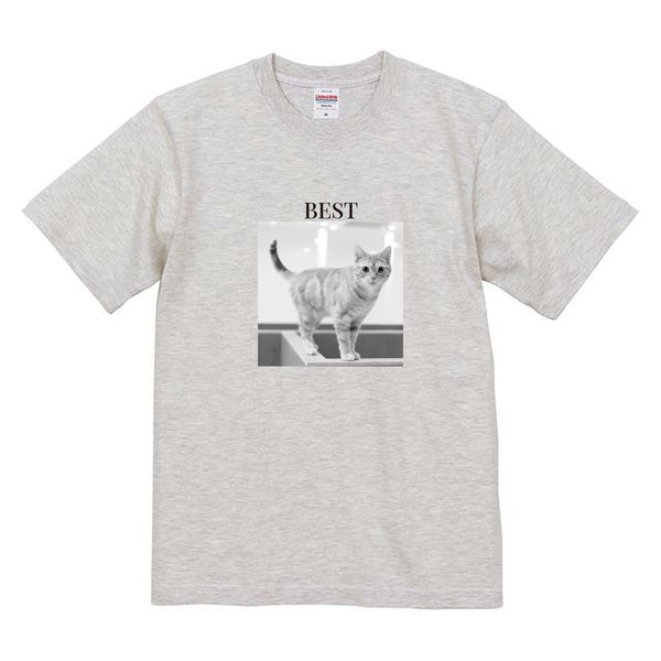 ベスト モノクロ写真コットンTシャツ