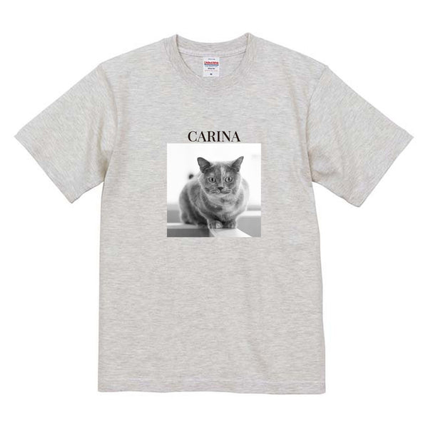 カリナ モノクロ写真コットンTシャツ