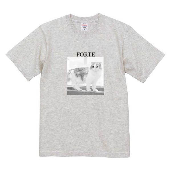 フォルテ モノクロ写真コットンTシャツ