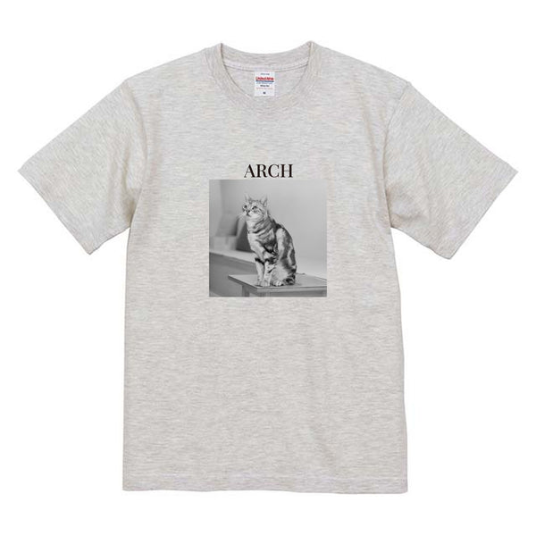 アーチ モノクロ写真コットンTシャツ