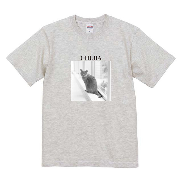 ちゅら モノクロ写真コットンTシャツ
