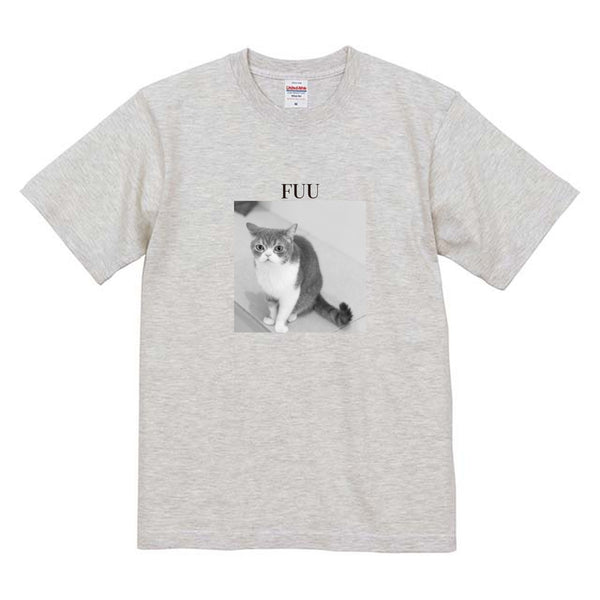 ふぅ モノクロ写真コットンTシャツ