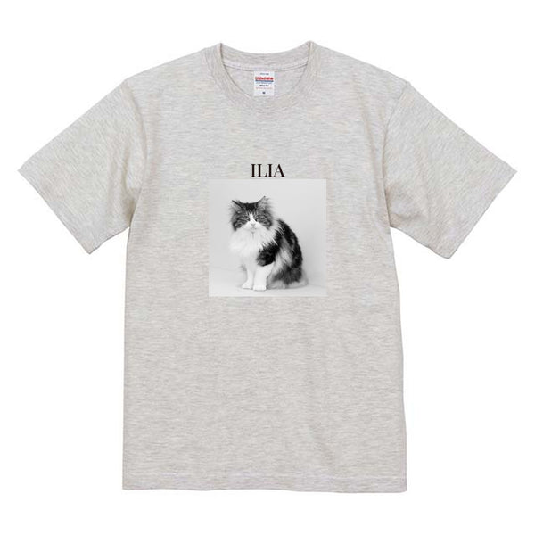 イリア モノクロ写真コットンTシャツ