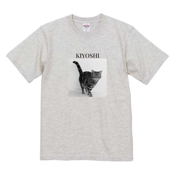 きよし モノクロ写真コットンTシャツ