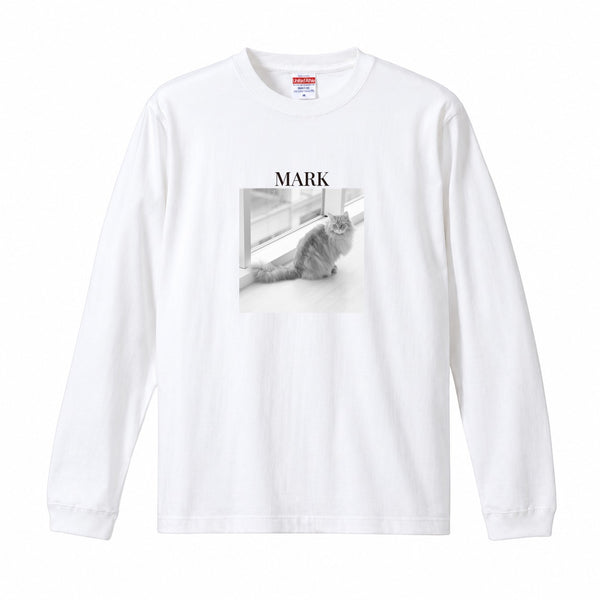 マーク コットンロングTシャツ