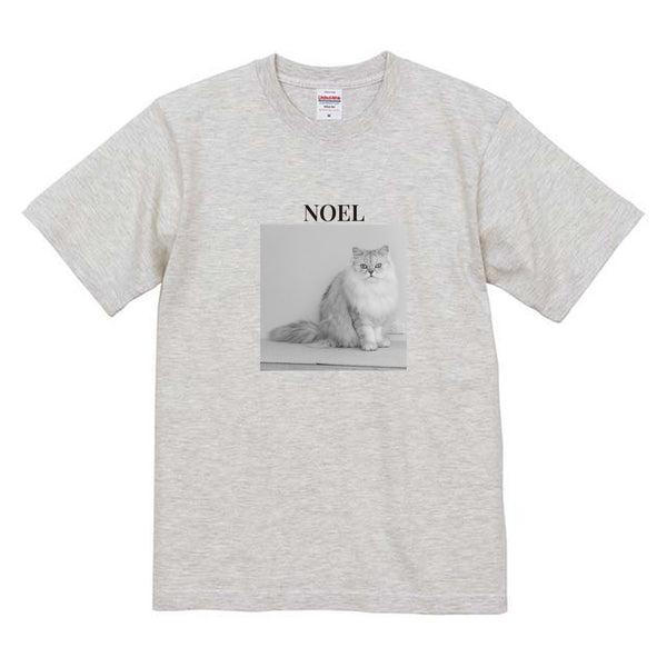 ノエル モノクロ写真コットンTシャツ