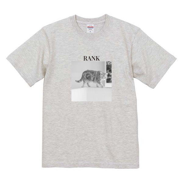 らんく モノクロ写真コットンTシャツ