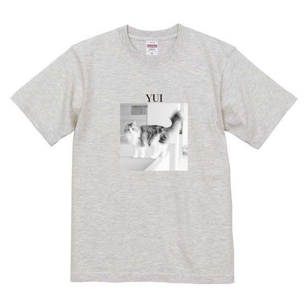 ゆい モノクロ写真コットンTシャツ