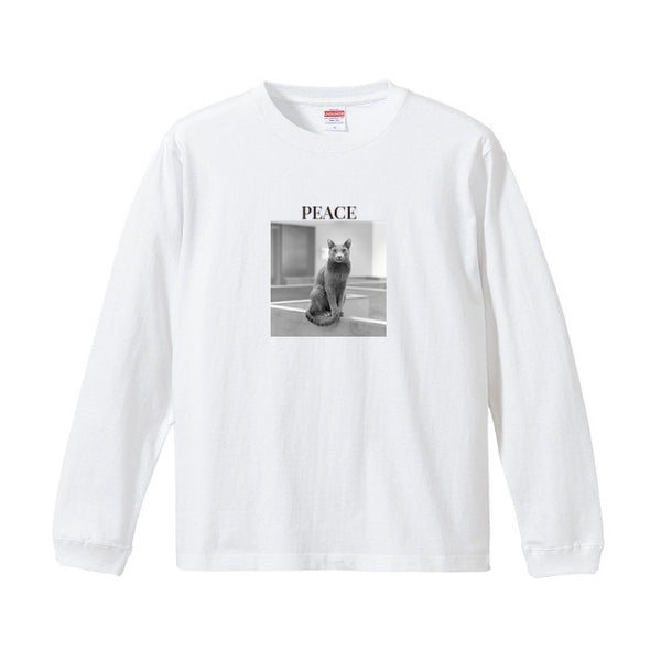 ピース コットンロングTシャツ