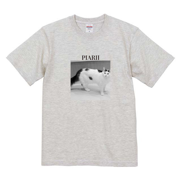 ピアリィ モノクロ写真コットンTシャツ