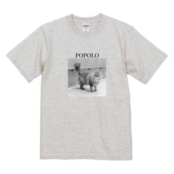 ポポロ モノクロ写真コットンTシャツ