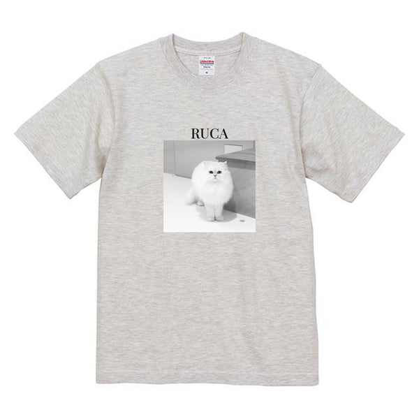 ルカ モノクロ写真コットンTシャツ