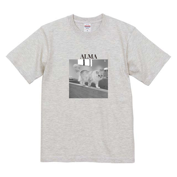 アルマ モノクロ写真コットンTシャツ
