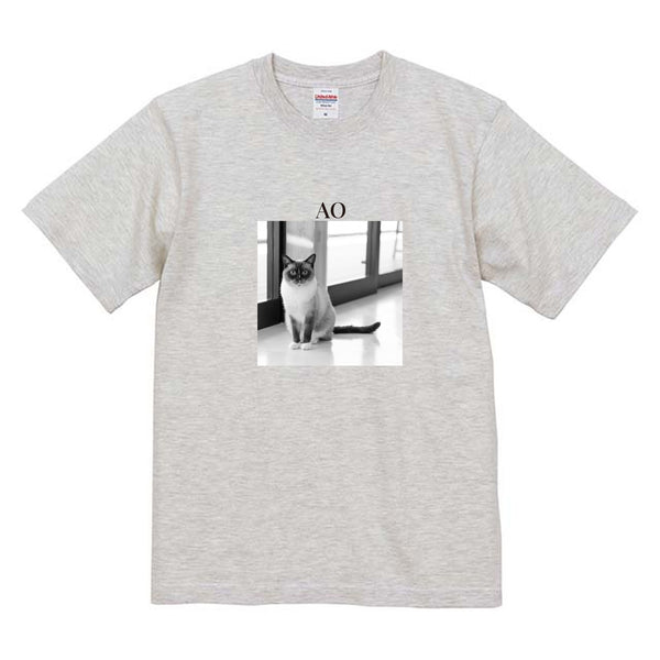 蒼 モノクロ写真コットンTシャツ