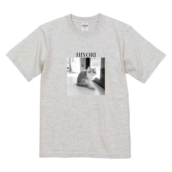ひより モノクロ写真コットンTシャツ