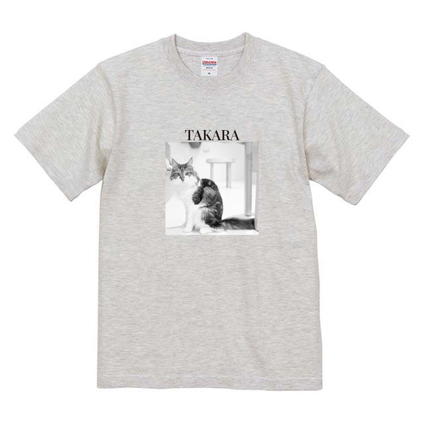 タカラ モノクロ写真コットンTシャツ