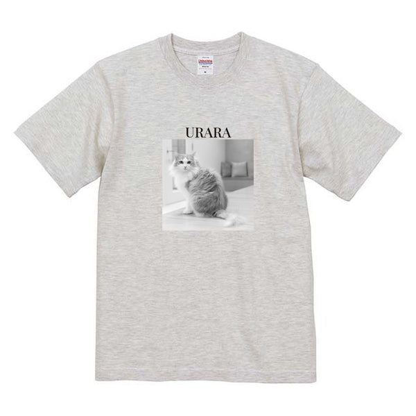 うらら モノクロ写真コットンTシャツ