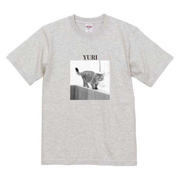 ゆうり モノクロ写真コットンTシャツ
