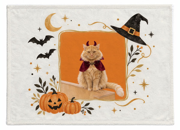 びわ ハロウィン限定ふわふわブランケット（M）