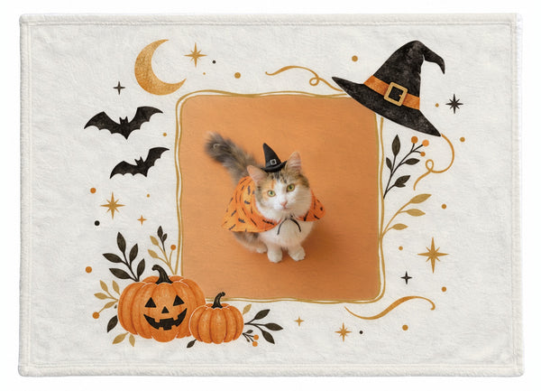 ボタン ハロウィン限定ふわふわブランケット(M)