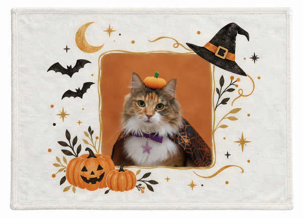 キャメル ハロウィン限定ふわふわブランケット（M）
