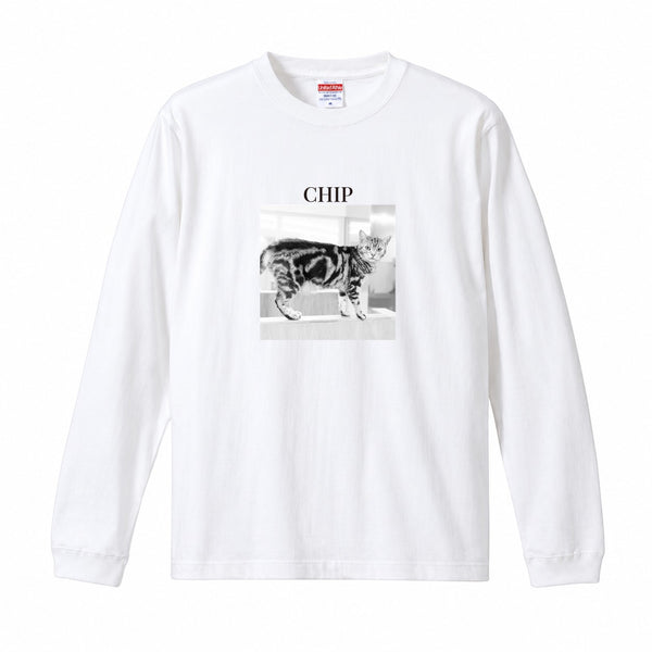 チップ コットンロングTシャツ